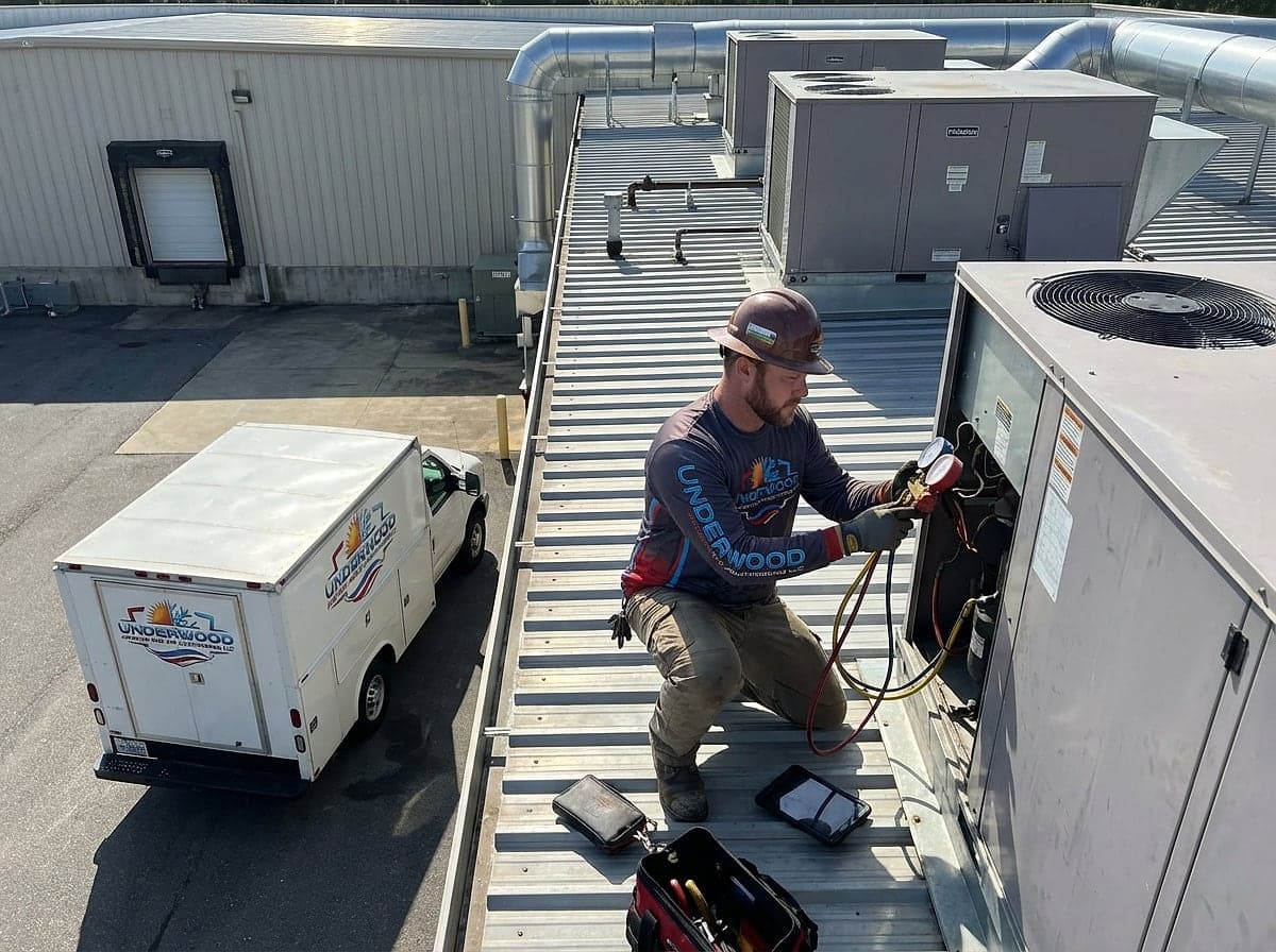 Underwood Heating and Air Conditioning commercial HVAC repair for a Phenix City Alabama business